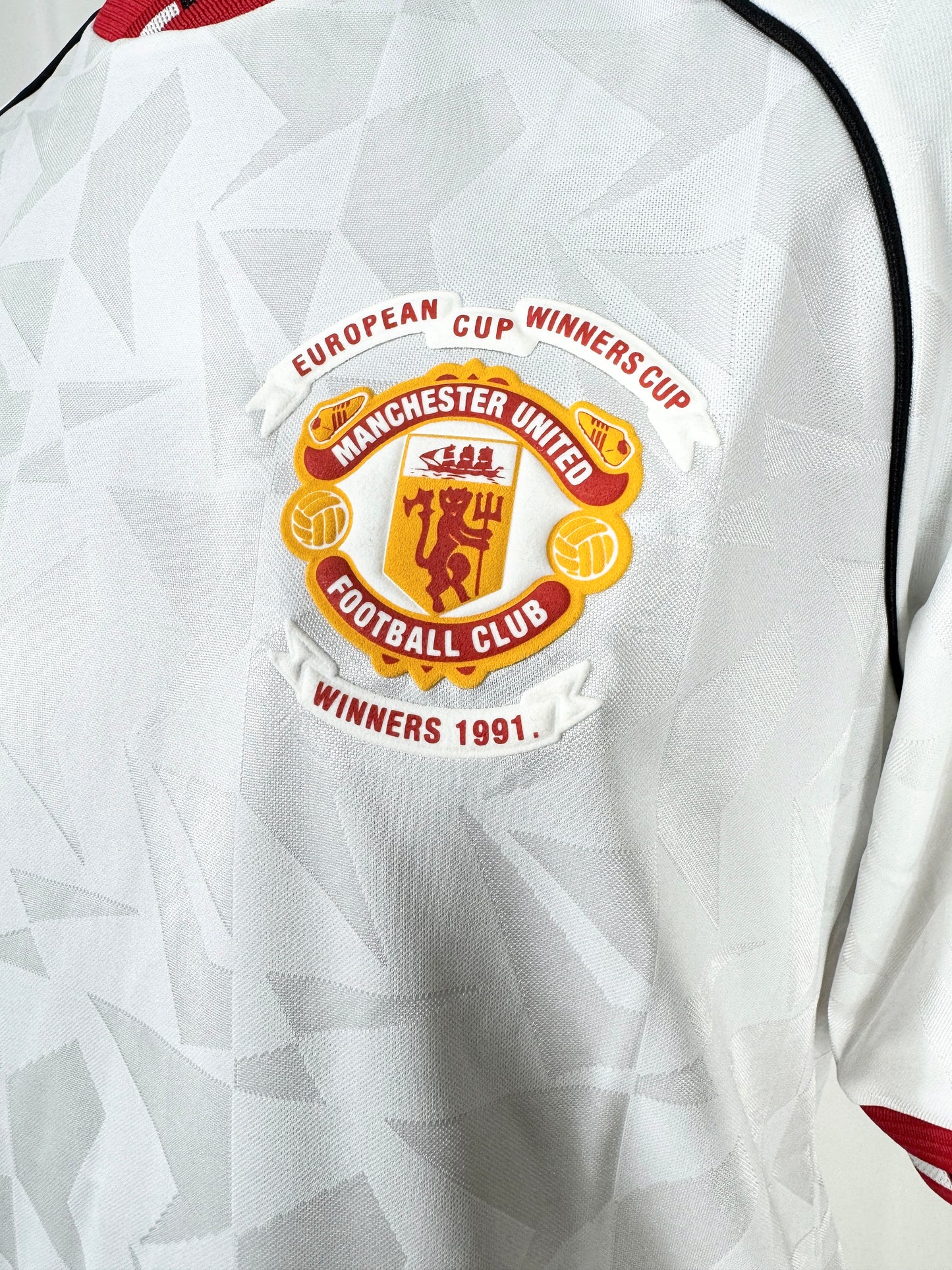1991 Manchester United L/S Adidas Originals Reissue Away - Size M
