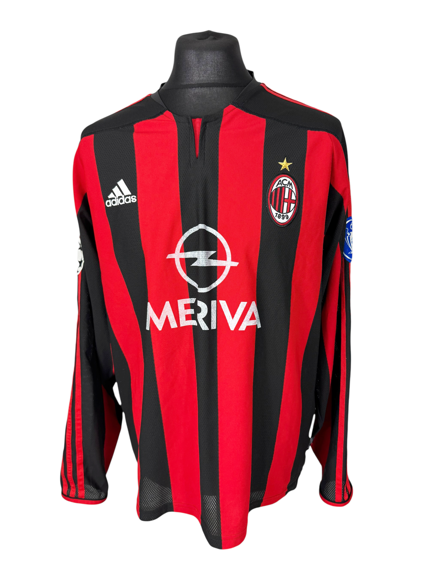 AC Milan 2003-04 L/S Home - Size L - Kaka 22