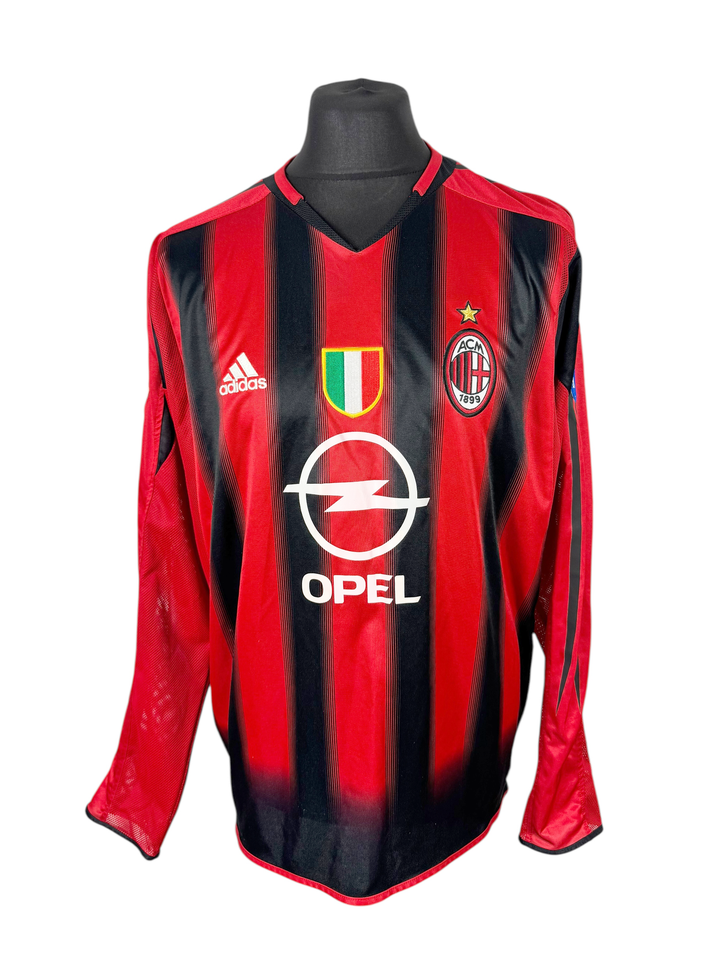 AC Milan 2004-05 L/S CL Home - Size L - Kaka' 22