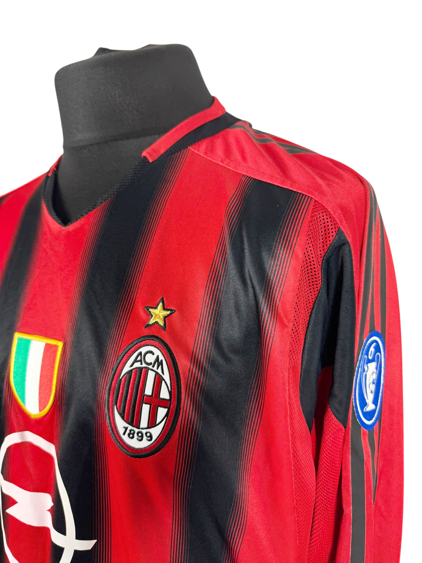 AC Milan 2004-05 L/S CL Home - Size L - Kaka' 22