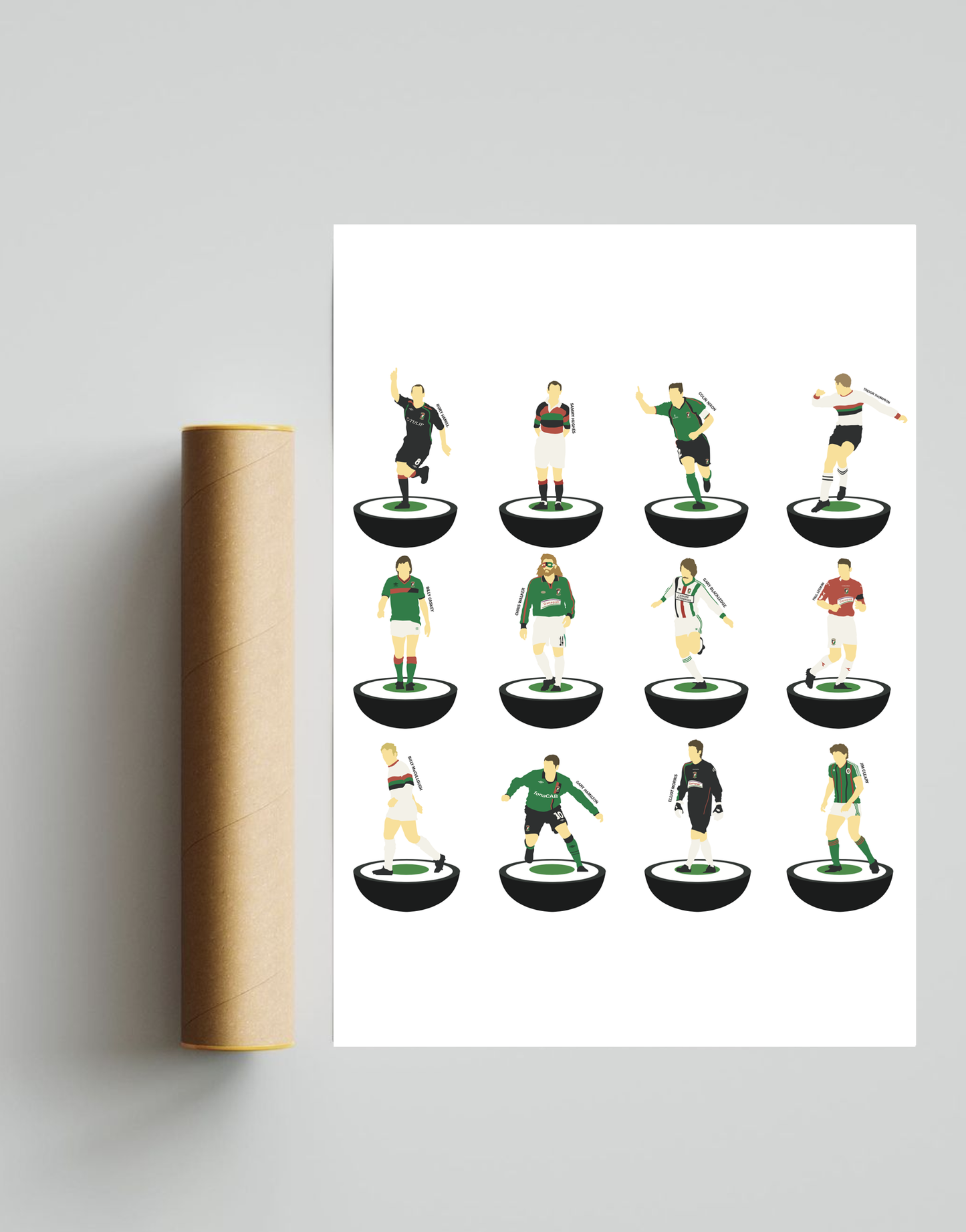 Glentoran Legends A3 Print