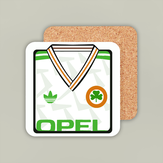 Republic Of Ireland 1990-92 Away Coaster