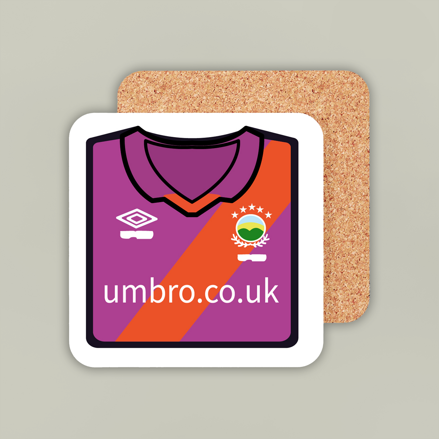 Linfield 2020-21 Away Coaster