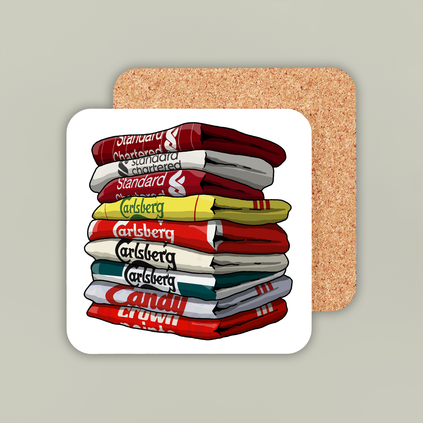 Liverpool Shirt Stack Coaster