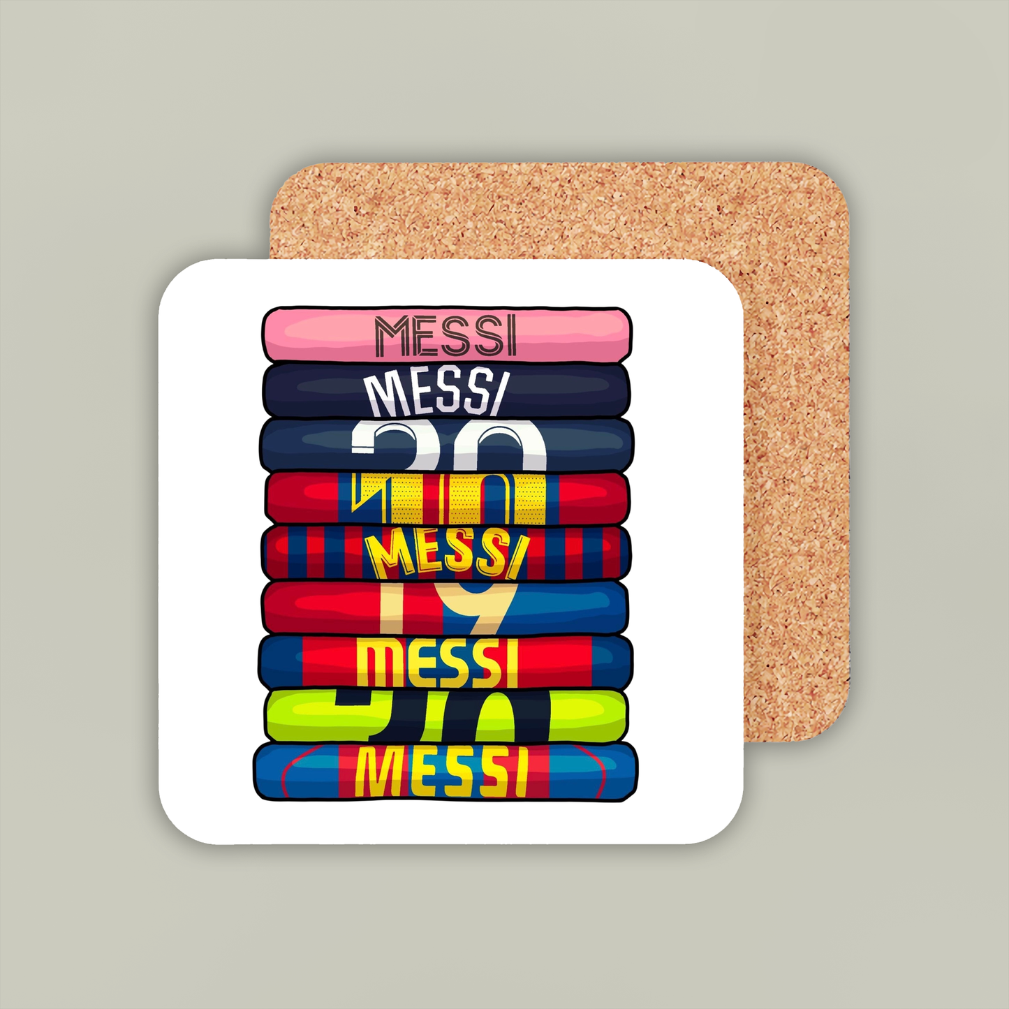 Lionel Messi Shirt Stack Coaster
