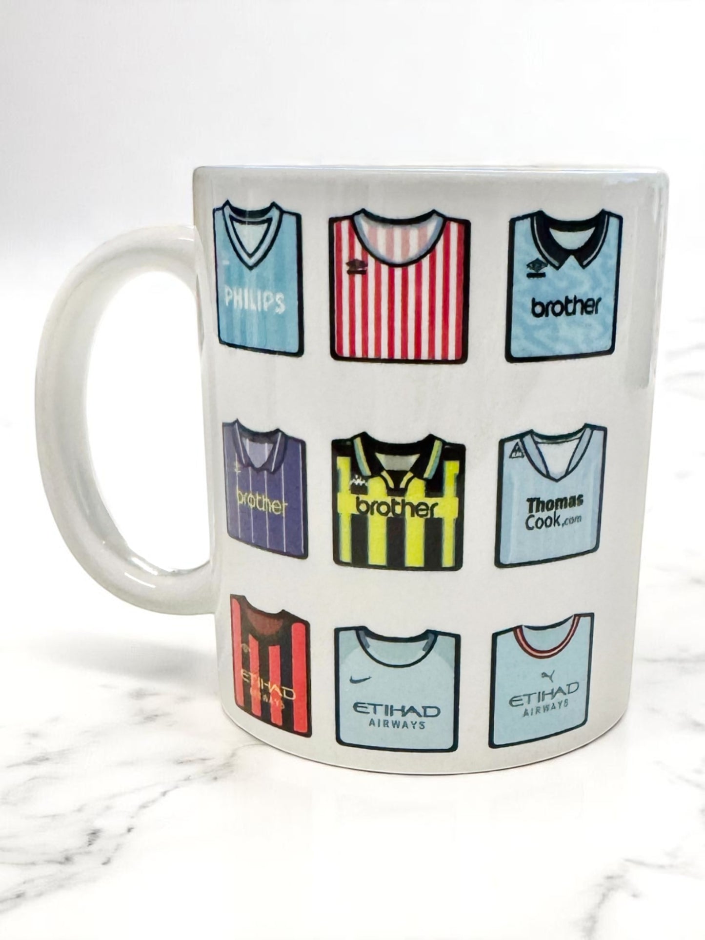 Manchester City Kits Mug