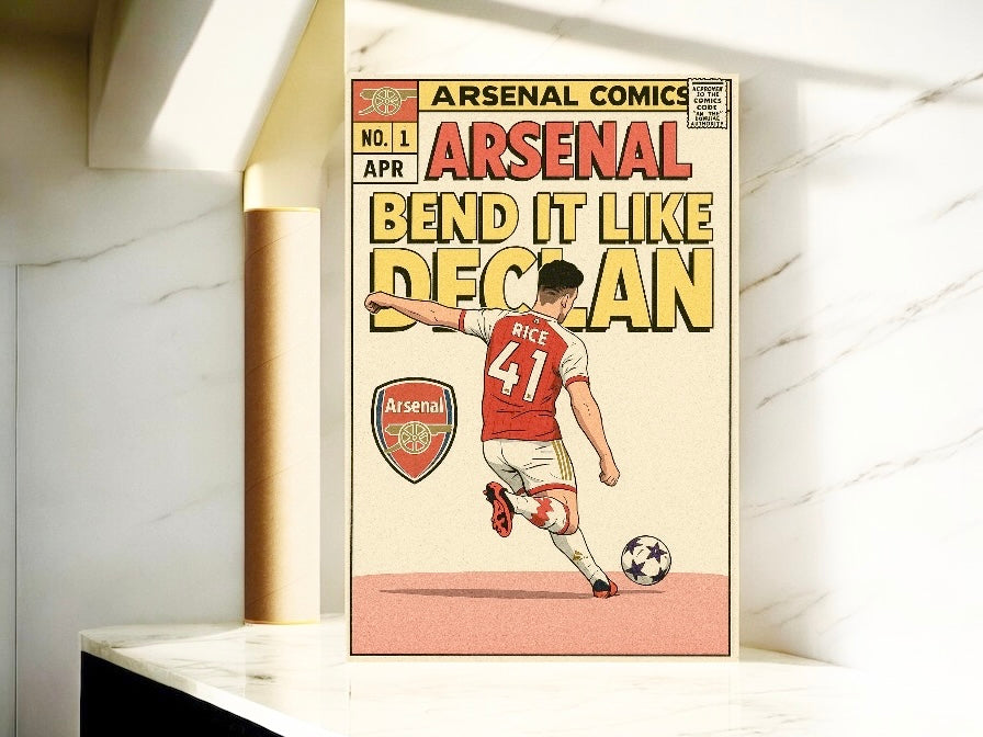 Declan Rice Comic Book A3 Print
