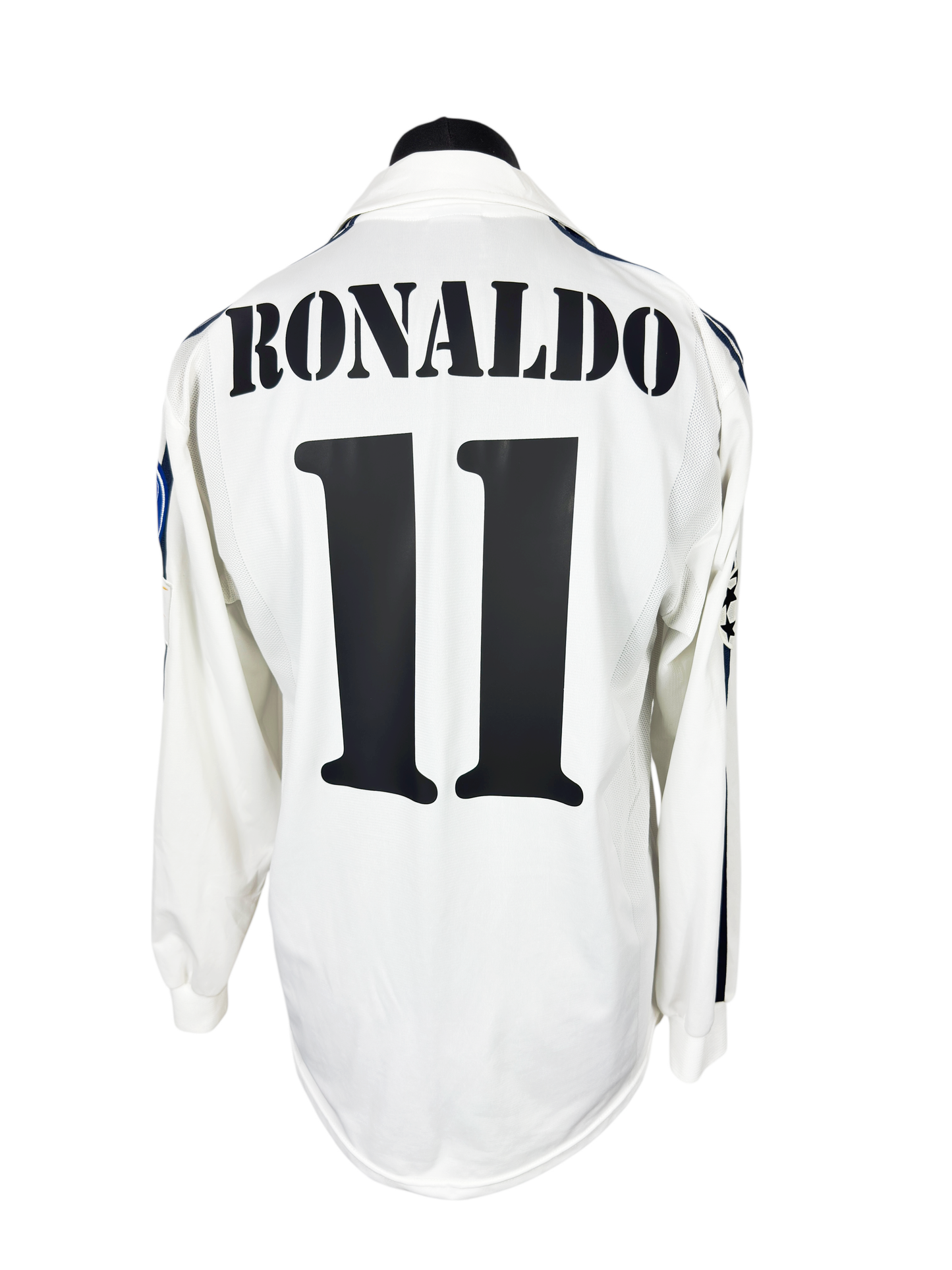 Real Madrid 2002-03 L/S Home - Size M - Ronaldo 11
