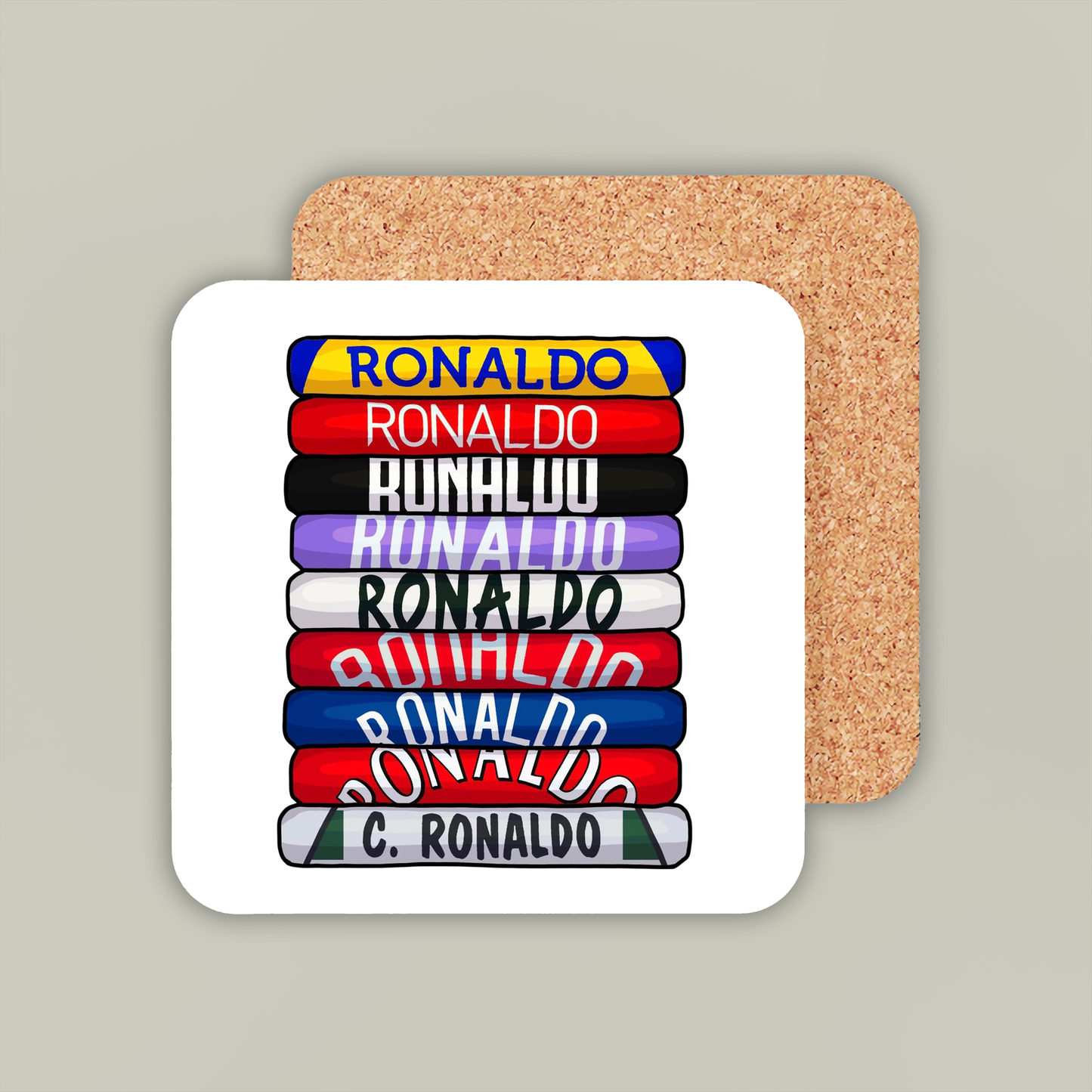 Cristiano Ronaldo Shirt Stack Coaster