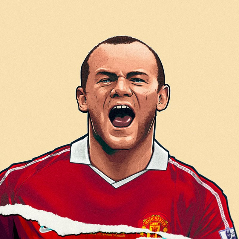 Wayne Rooney MUFC A3 Print