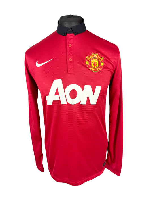 Manchester United 2013-14 CL L/S Home - Size M (S Fit) - Giggs 11