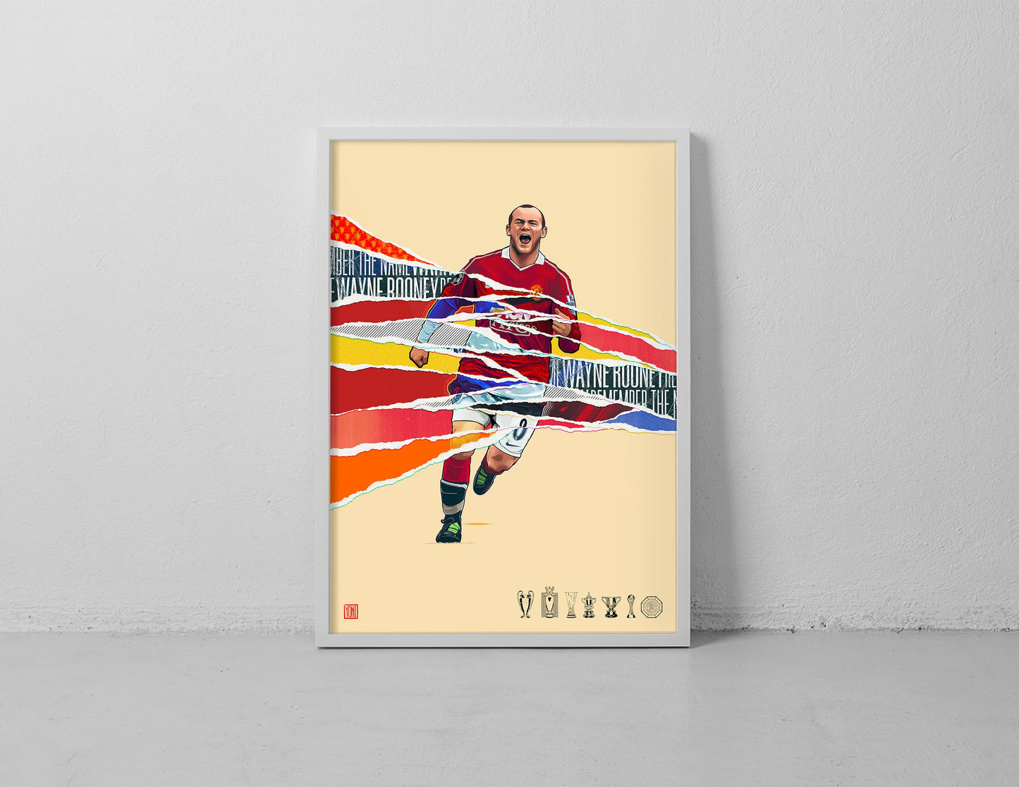 Wayne Rooney MUFC A3 Print