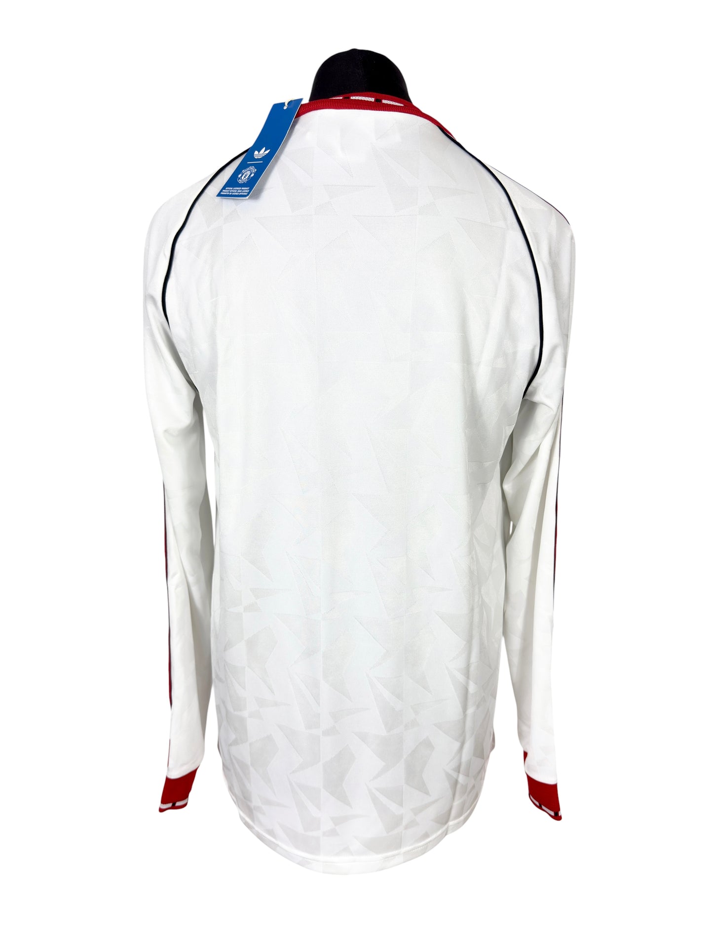 1991 Manchester United L/S Adidas Originals Reissue Away - Size M