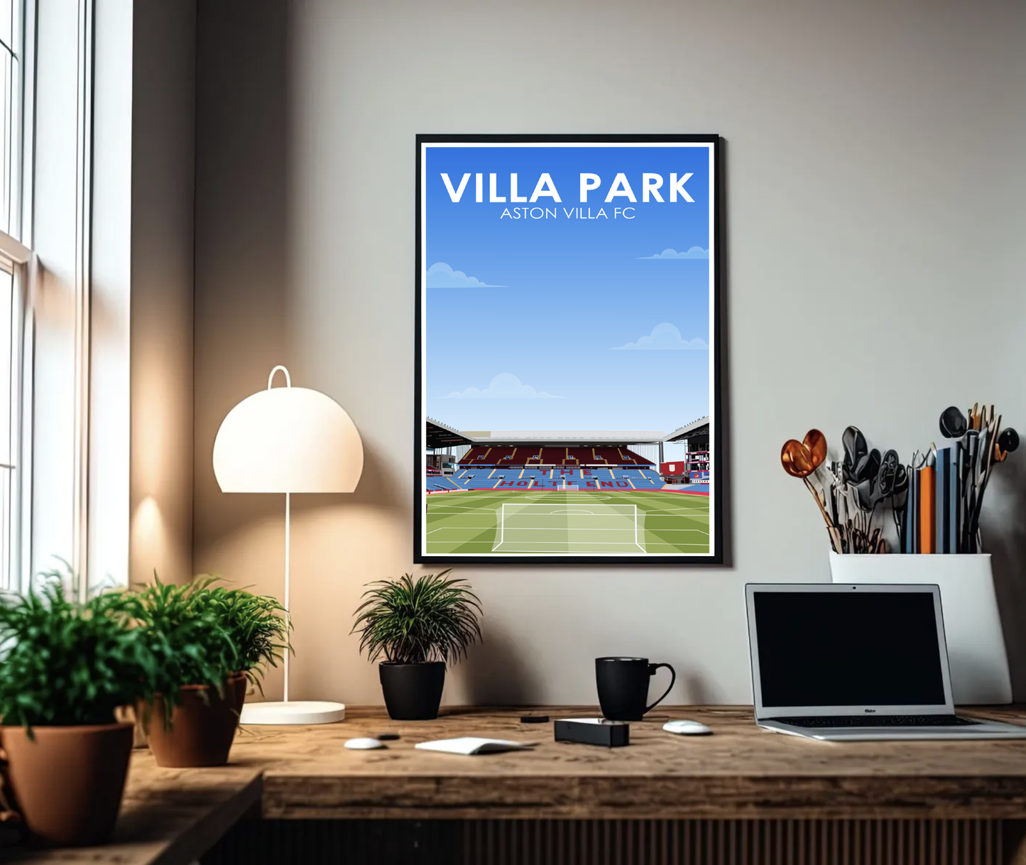 Villa Park Stadium A3 Print