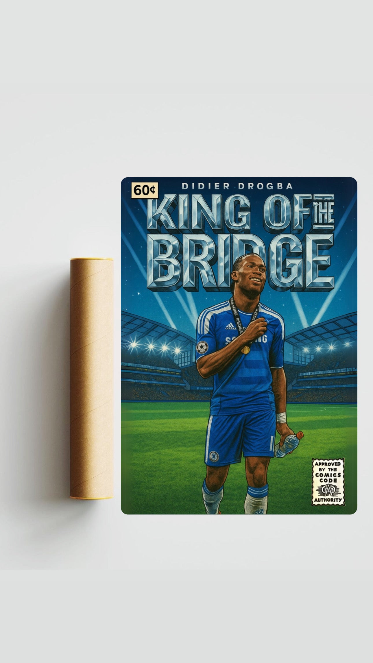 Didier Drogba Comic Book A3 Print