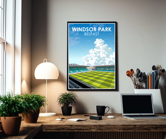 Windsor Park Stadium A3 Print