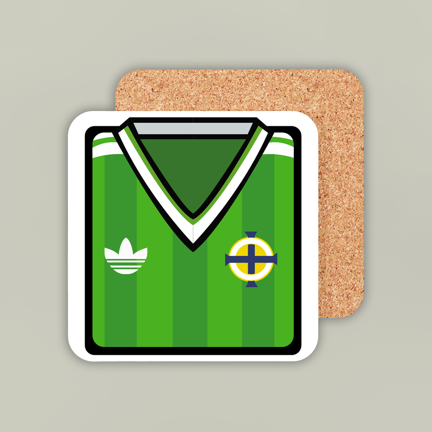 Northern Ireland 1984-86 Home Coaster