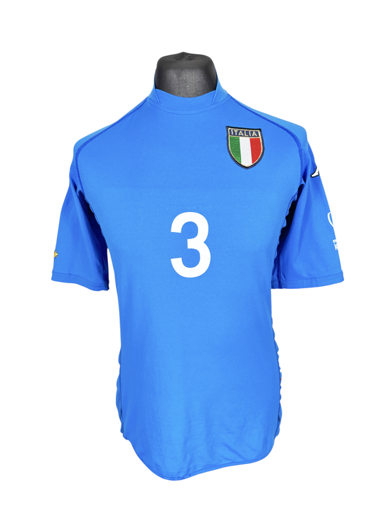 Italy World Cup 2002 Home - Size L (S Fit) - Maldini 3