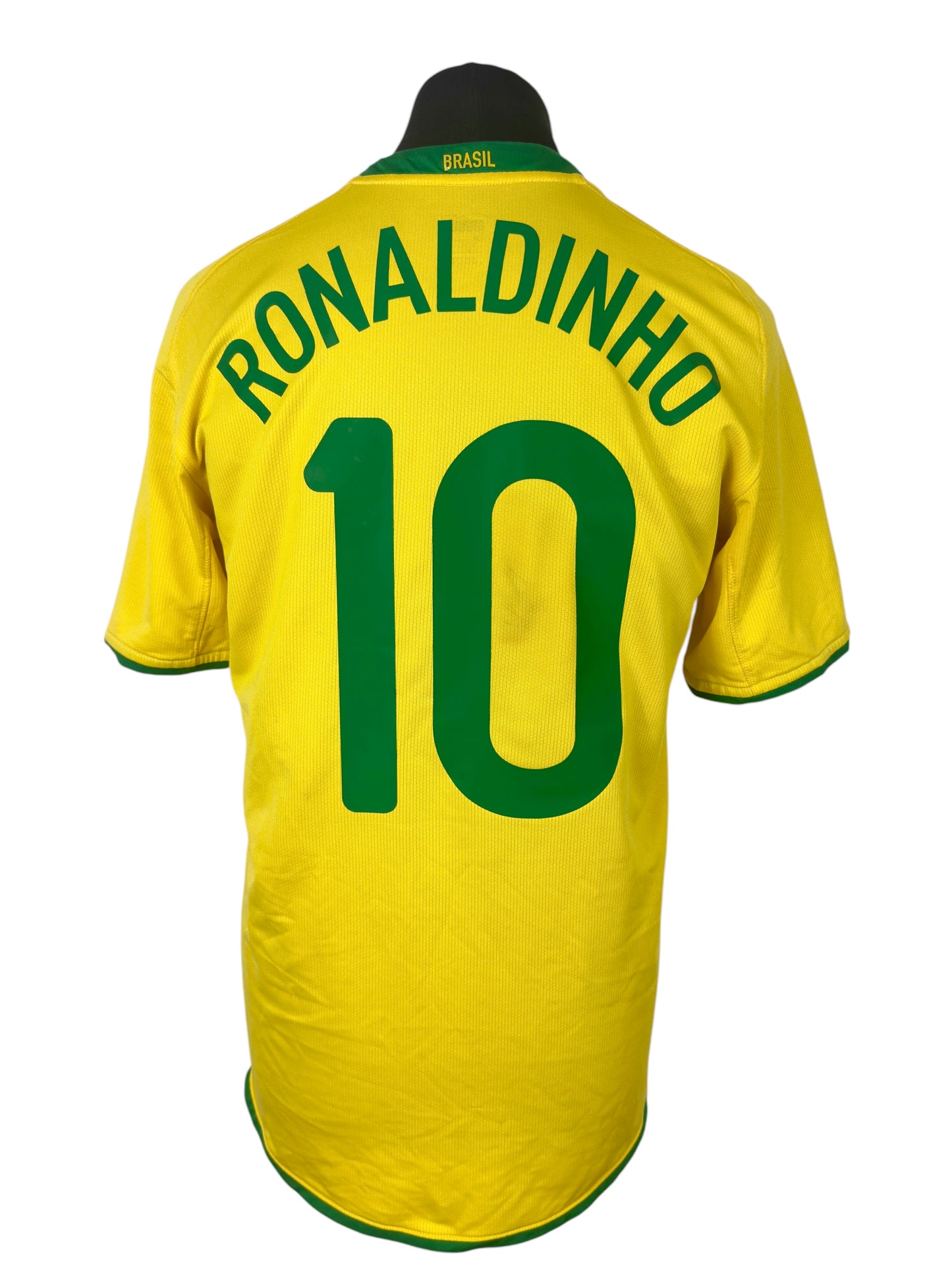 2008-10 Brazil Home - Size M - Ronaldinho 10