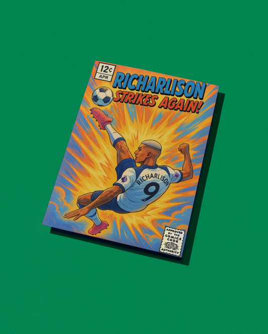 Richarlison Comic Book Style A3 Print