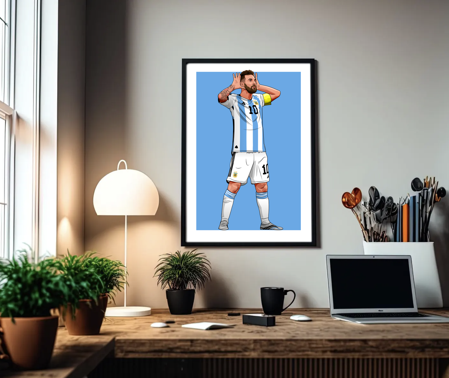 Lionel Messi Argentina A3 Print