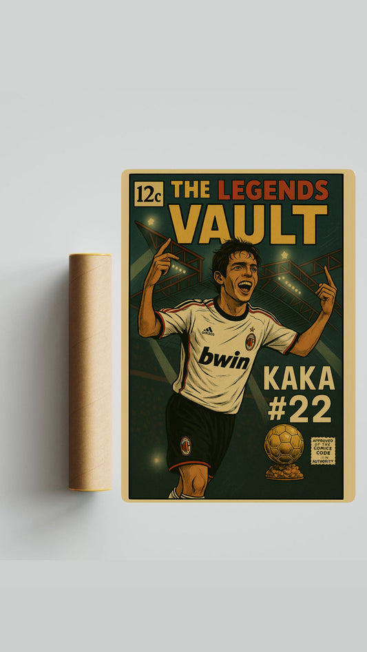Ricardo Kaka’ Comic Book Style A3 Print