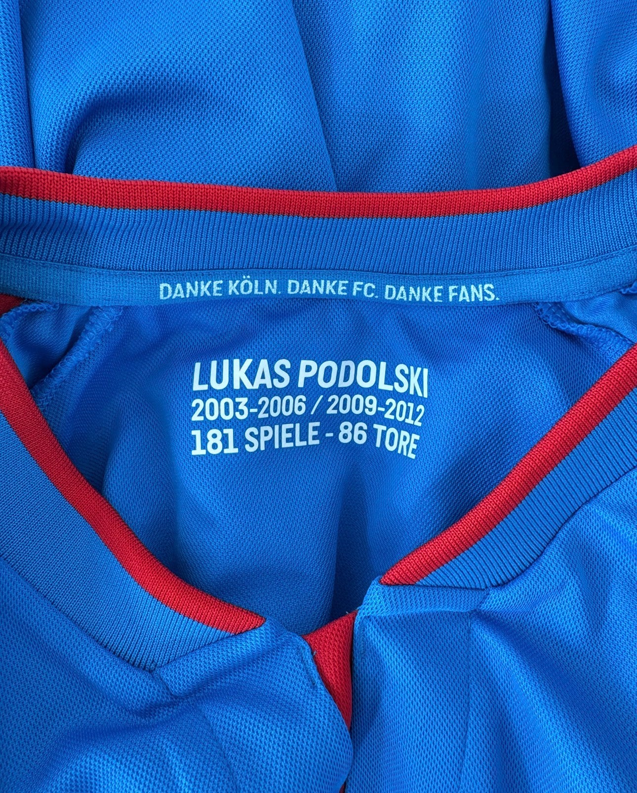 FC Koln Special Edition Lukas Podolski GK Shirt - Size XL (L Fit)