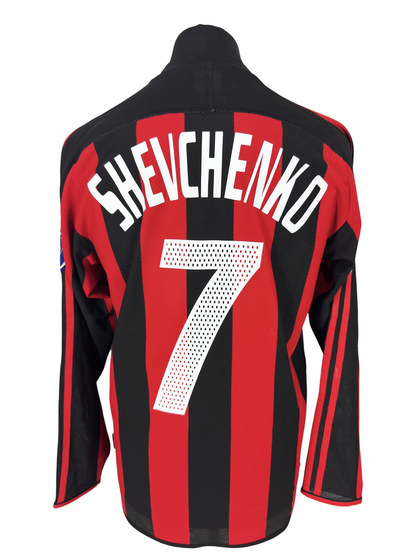 2003-04 AC Milan Home L/S - Size S - Shevchenko 7