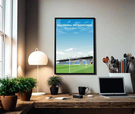 Ballymena Showgrounds Ballymena United FC Print