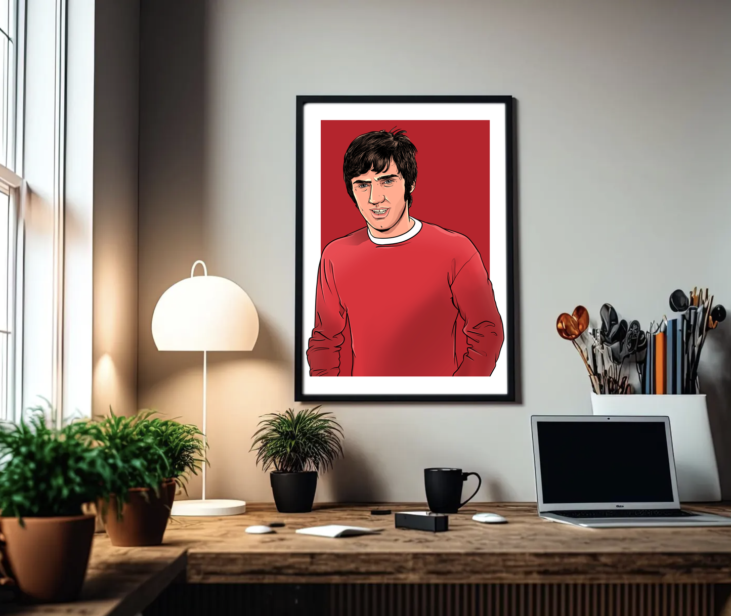 George Best Manchester United A3 Print