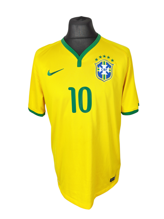 Brazil 2014-15 Home - Size L (M Fit) - Neymar Jr 10