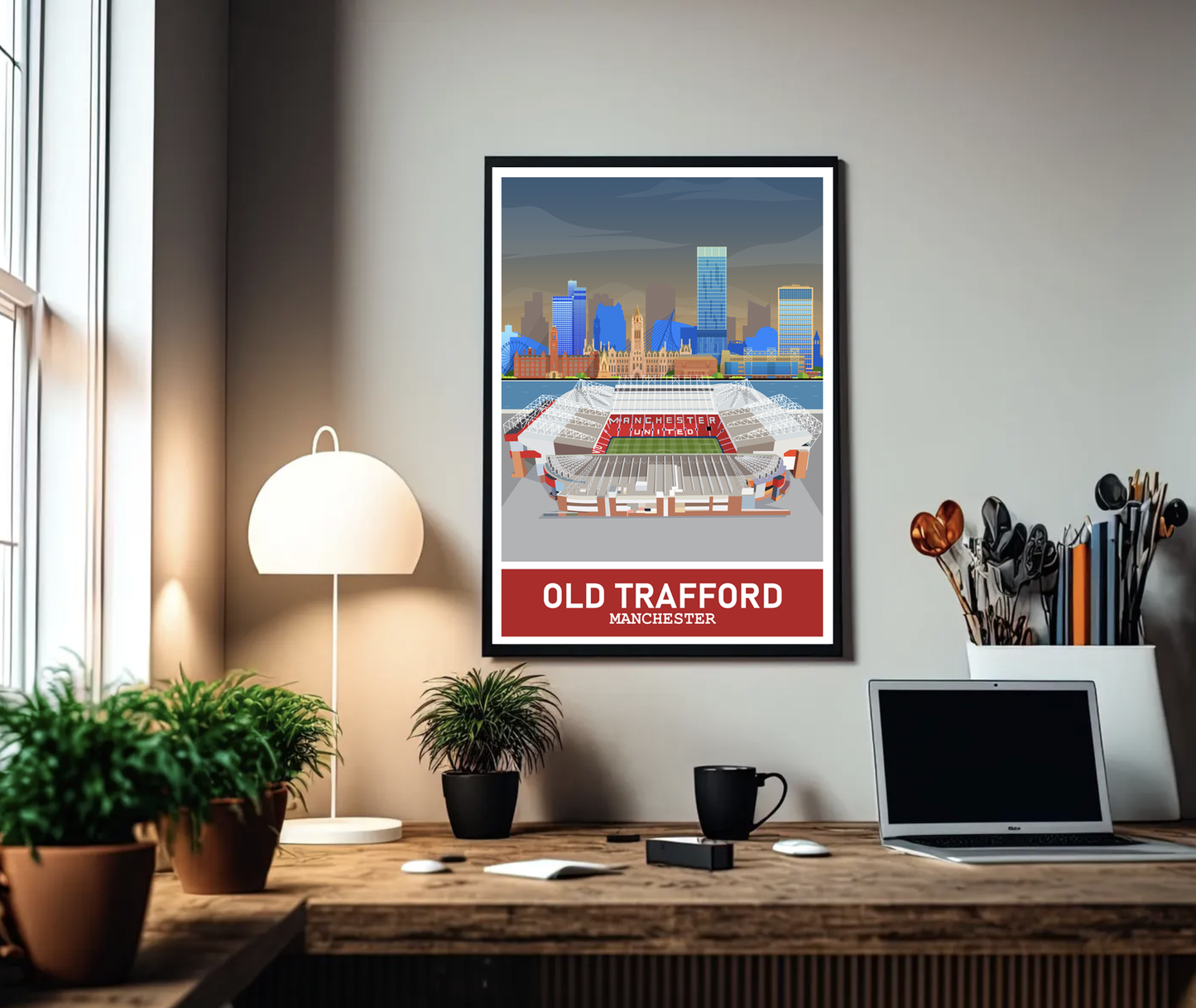 Old Trafford Stadium Manchester A3 Print