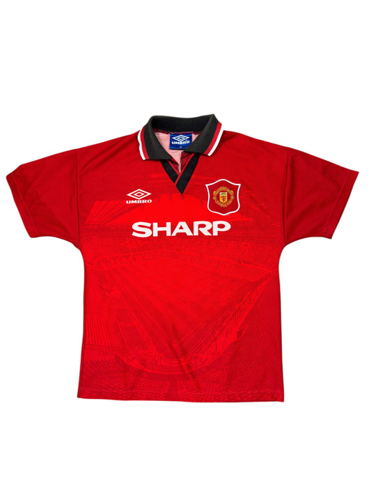Manchester United 1995-96 Home - Size Large Boys