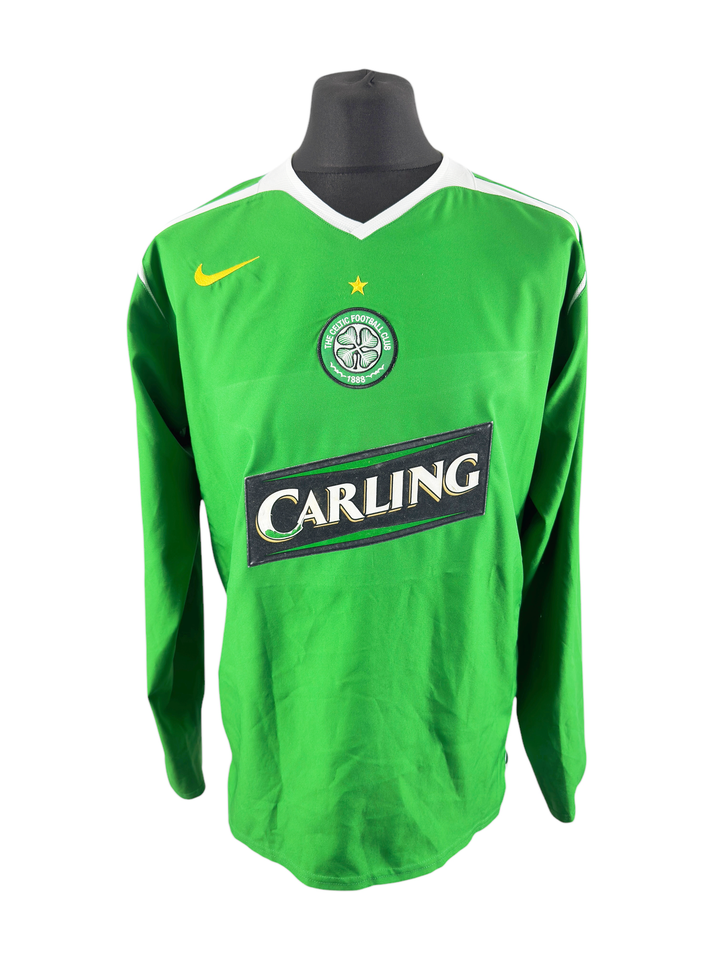 Celtic 2005-06 L/S Away - Size L - Maloney 29