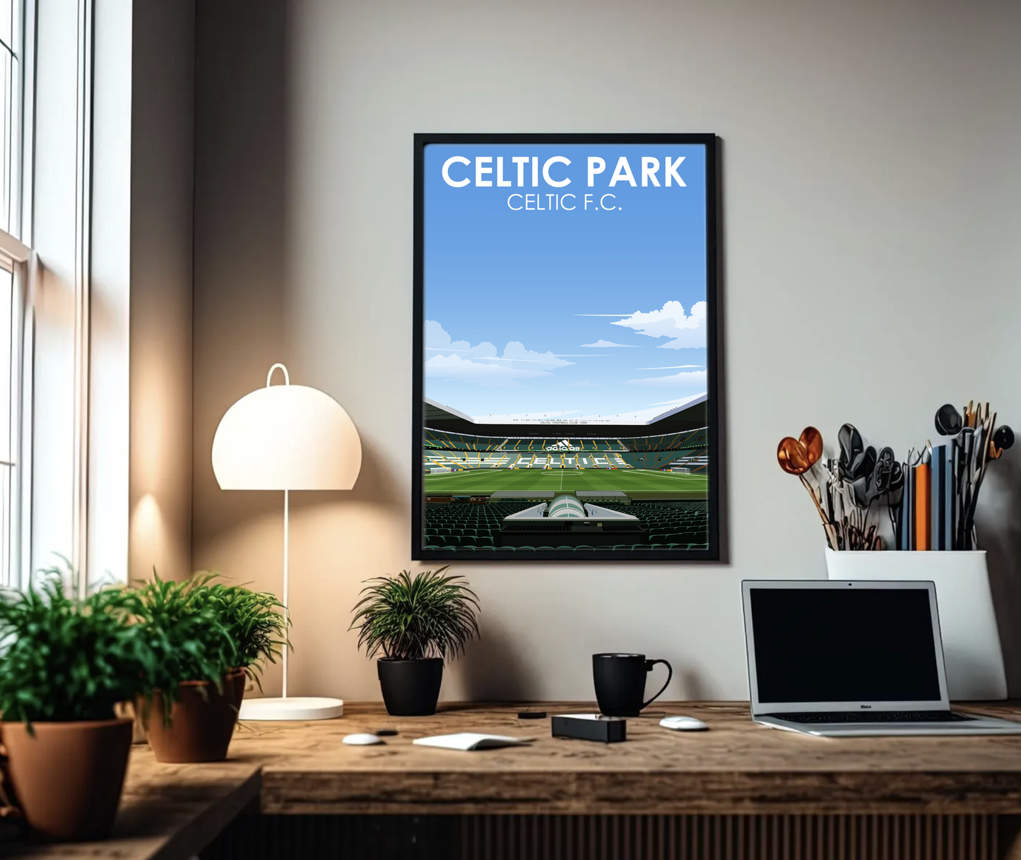 Celtic Park Stadium A3 Print