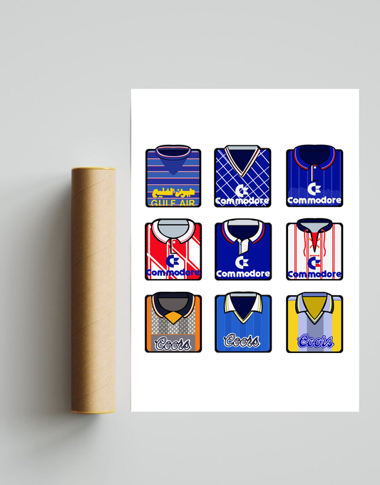 Chelsea Kits A3 Print