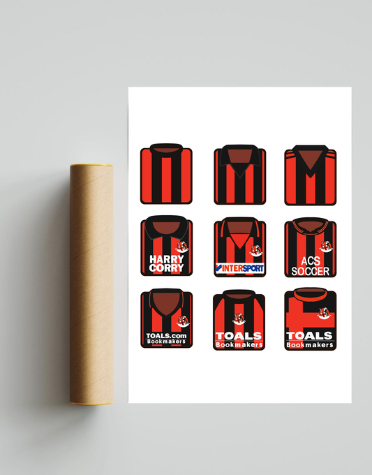 Crusaders Kits A3 Print