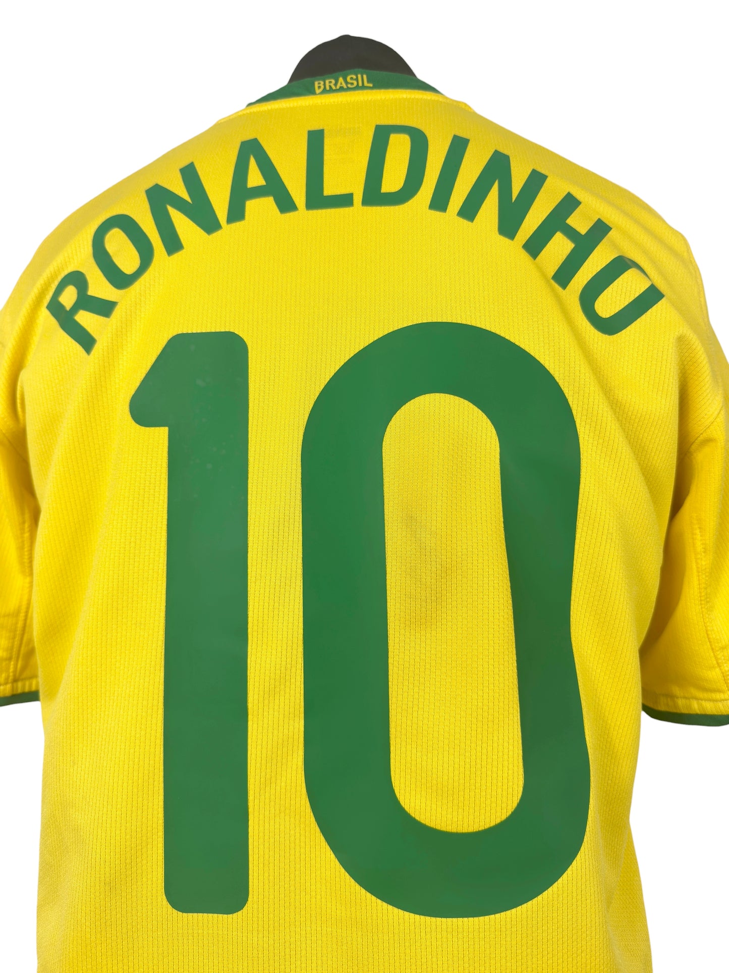 2008-10 Brazil Home - Size M - Ronaldinho 10