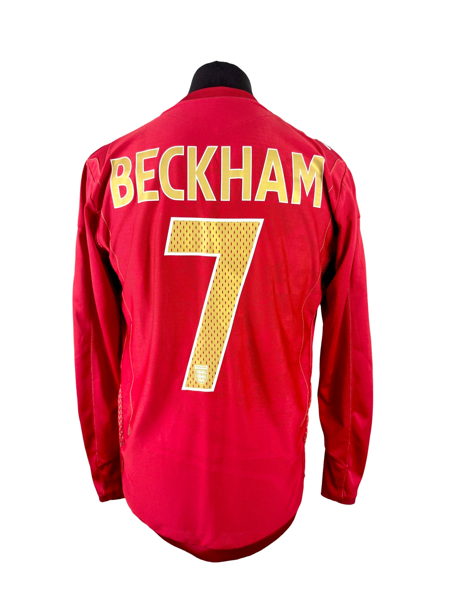 England 2006-08 L/S Away - Size M - Beckham 7