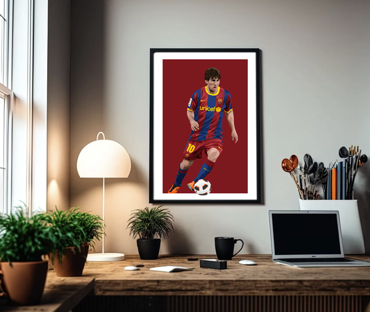 Lionel Messi Barcelona A3 Print