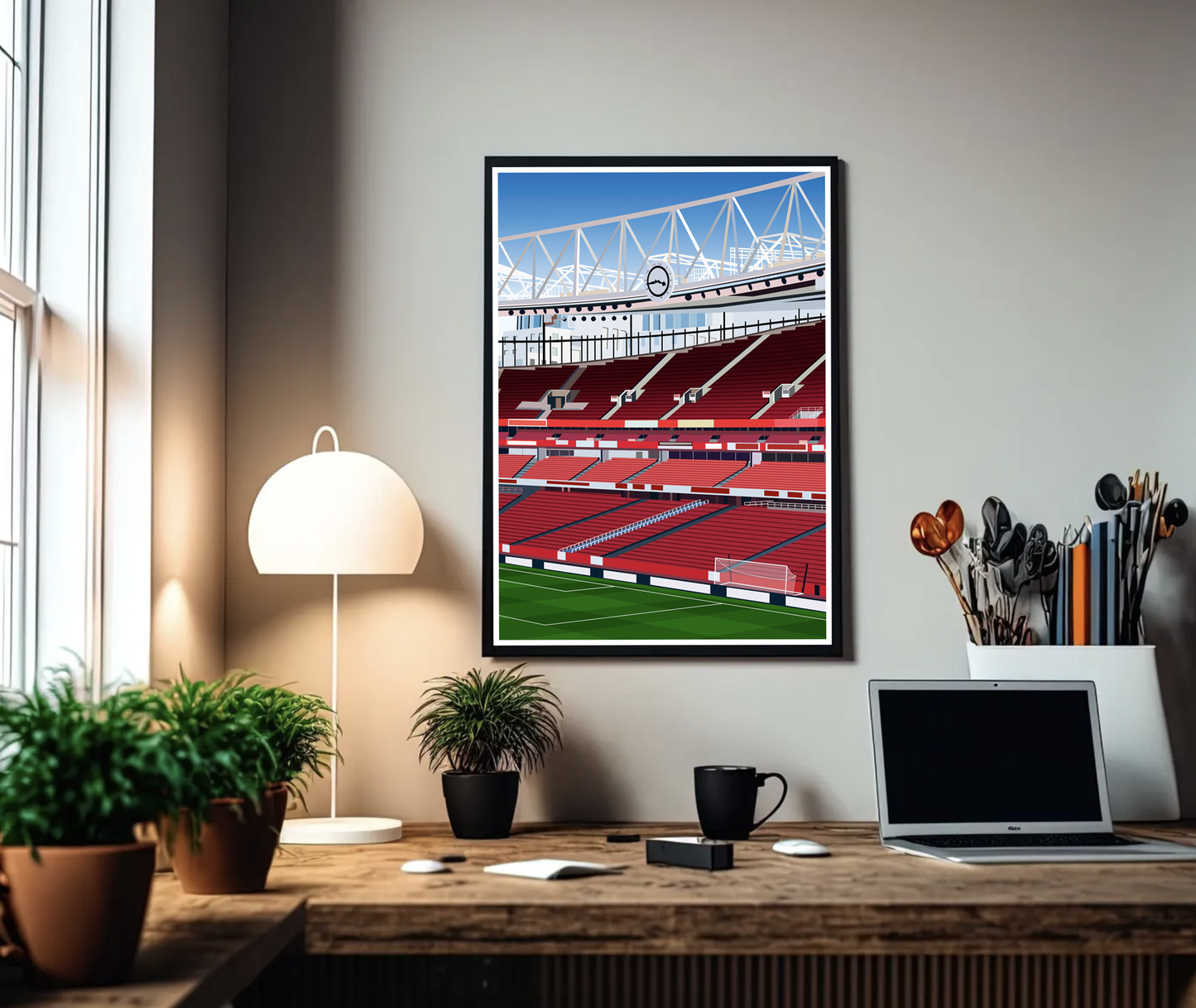 Emirates Stadium The Clock End A3 Print