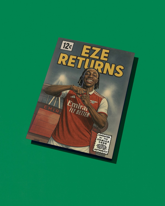 Eberechi Eze Arsenal Comic Book Style A3 Print