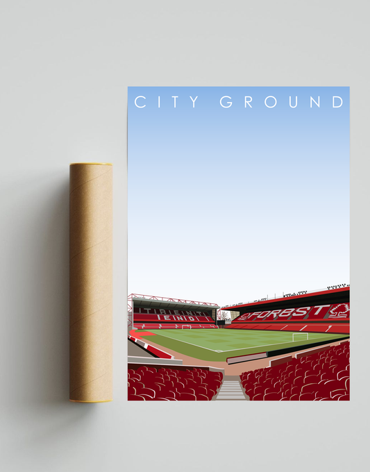 The City Ground Stadium A3 Print