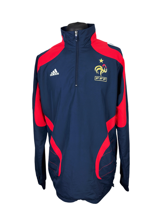 France 2007-08 Player Issue Formotion 1/4 Zip Drill Top - Size M