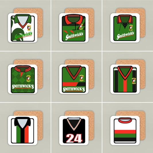 Glentoran Coasters - 9 Kit Designs