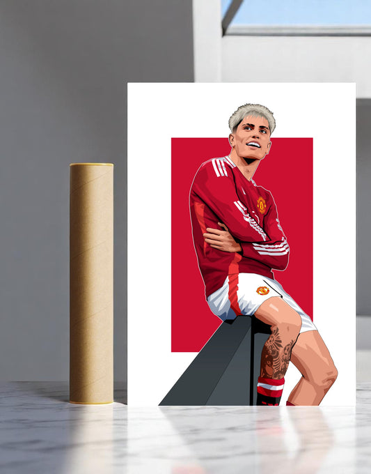 Alejandro Garnacho MUFC A3 Print