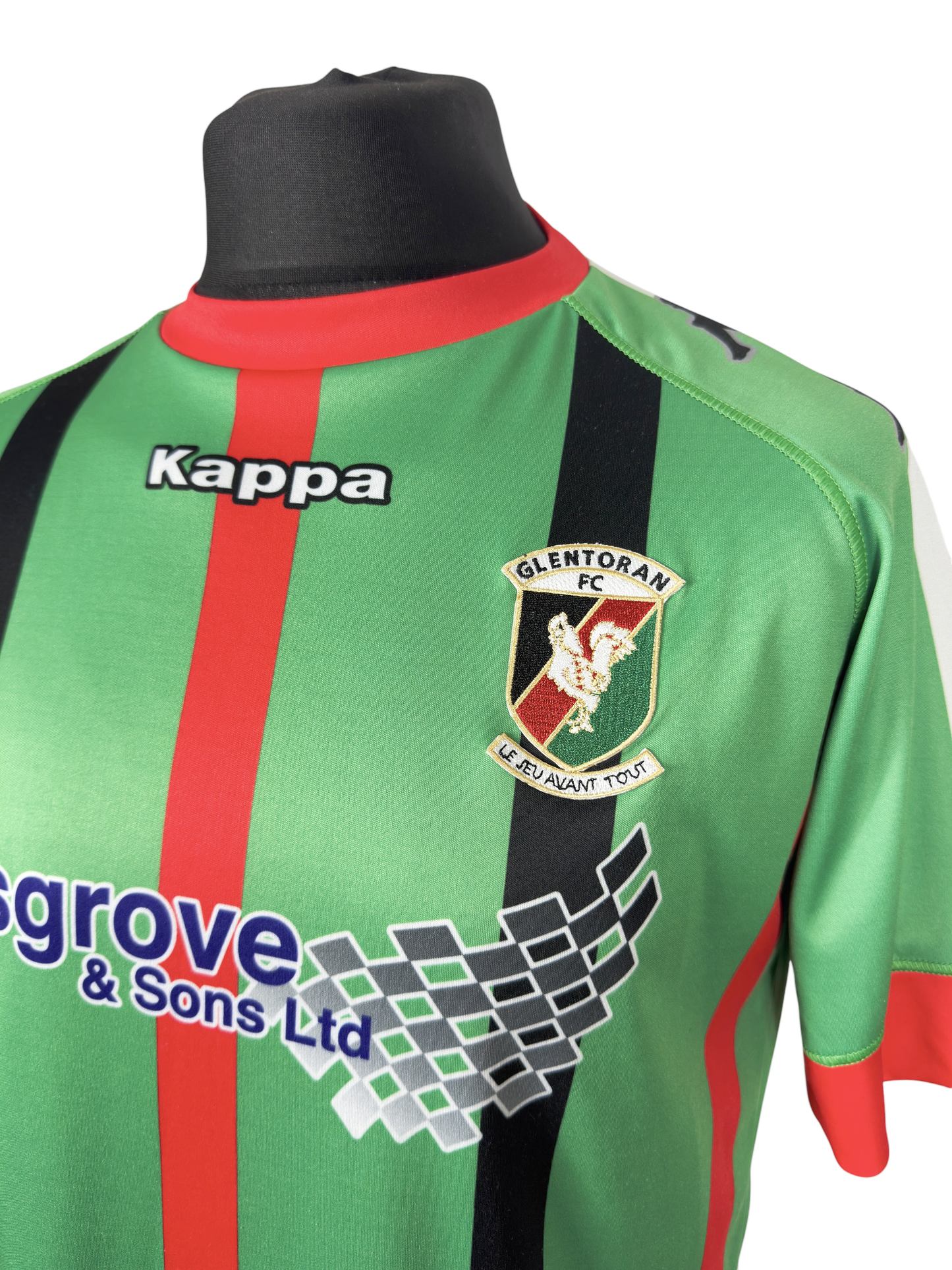 Glentoran 2017-18 Match Worn Home - Size XL (M Fit) - #6