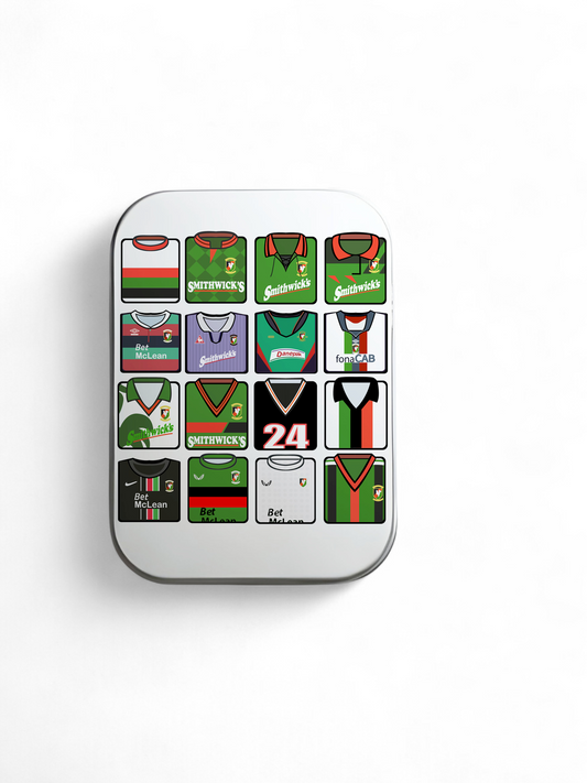 Glentoran Kit Design Tin