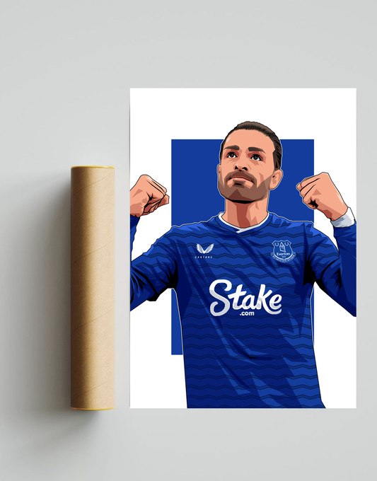Jack Grealish EFC A3 Print