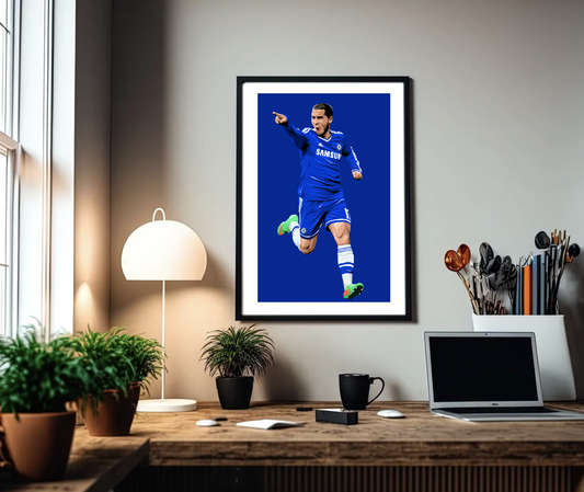 Eden Hazard Chelsea A3 Print